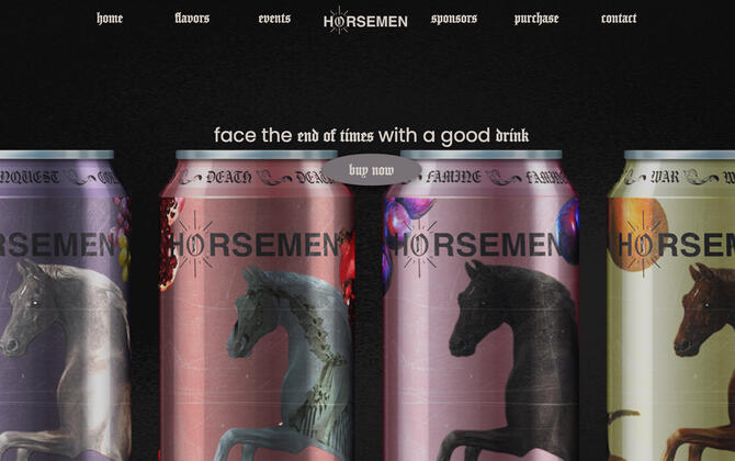Energy Drink Website (HTML) (Click image to visit the website)