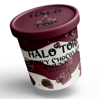 Halo Top Redesign (Illustrator)