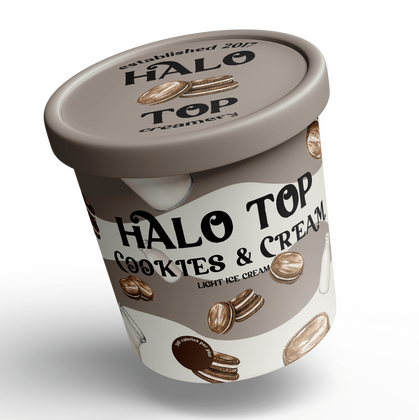 Halo Top Redesign (Illustrator)