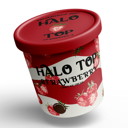 Halo Top Redesign (Illustrator)